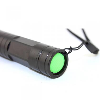 200mW 緑色レーザーポインター 明るい 強力レーザー懐中電灯 固定焦点 16340電池で駆動
