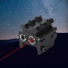 小型レーザーサイト　ミニ赤色レーザー光学照準器　コンパクト構造　650nm出力1mW〜2mW　3つのAG5バッテリーが付属する　撮影の極度の正確さを提供する